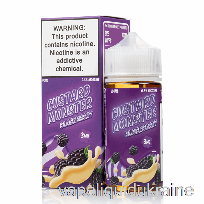 Vape Ukraine Blackberry - Custard Monster - 100mL 0mg